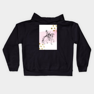 Knight in Shining Pink Glory Kids Hoodie